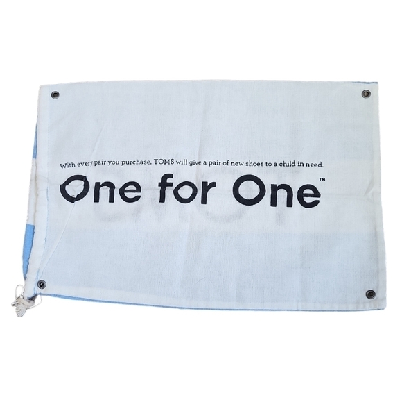 TOMS Canvas Shoe Bag Dust Cover - Picture 2 of 2